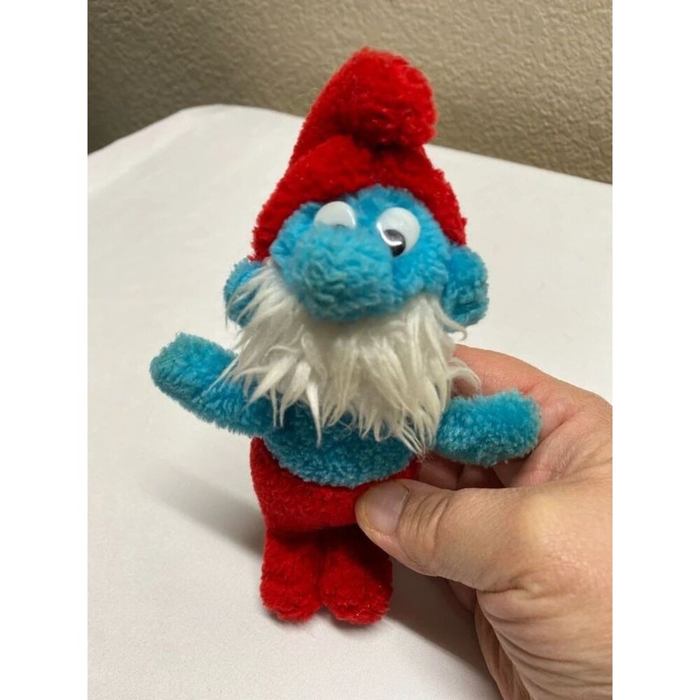 vintage Papa Smurf plush doll Wallace Berrie & Co.